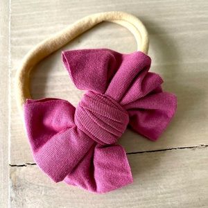 NEW - Caden Lane Dusty Rose Knit Bow Headband - NEW and never worn
